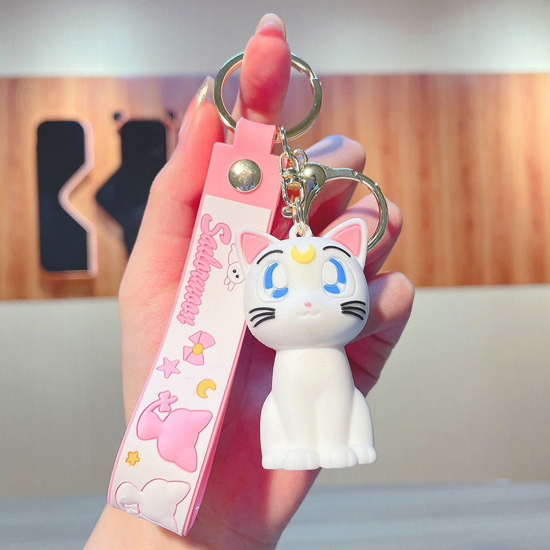 PVC Beauty Girl Warrior Keychain MIC-JinG019