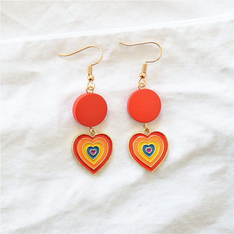 Acrylic Valentine's Day Love Earrings MYA-XieN056