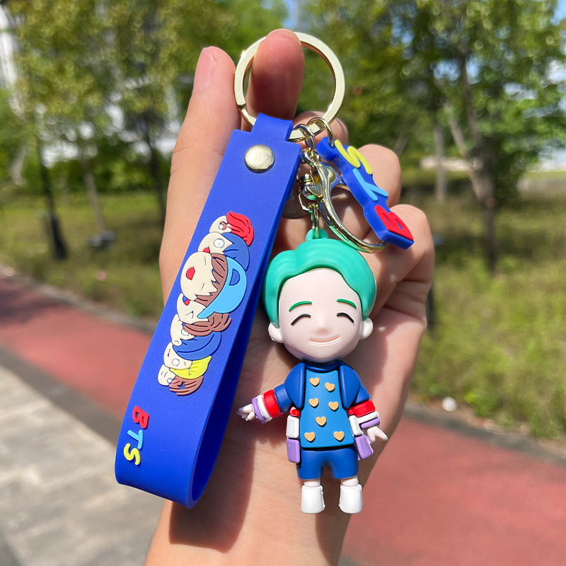 PVC bulletproof youth team keychain MIC-FeiR001