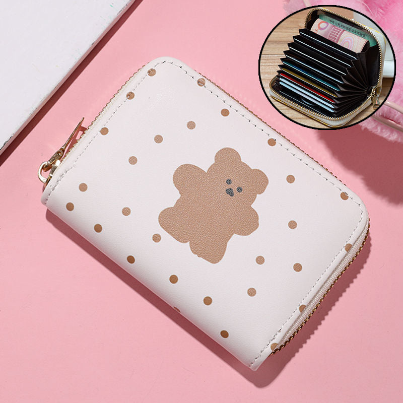 PU Little Bear Animal Multi Card Wallet MIC-YingL003