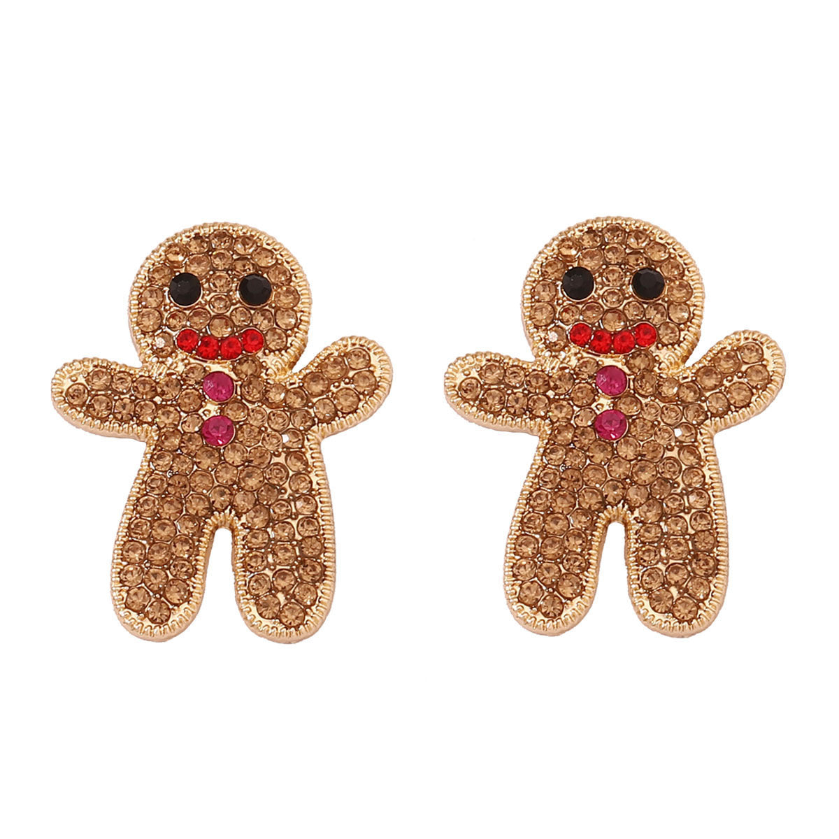 Alloy cartoon Halloween gingerbread man earrings MIC-YueL027