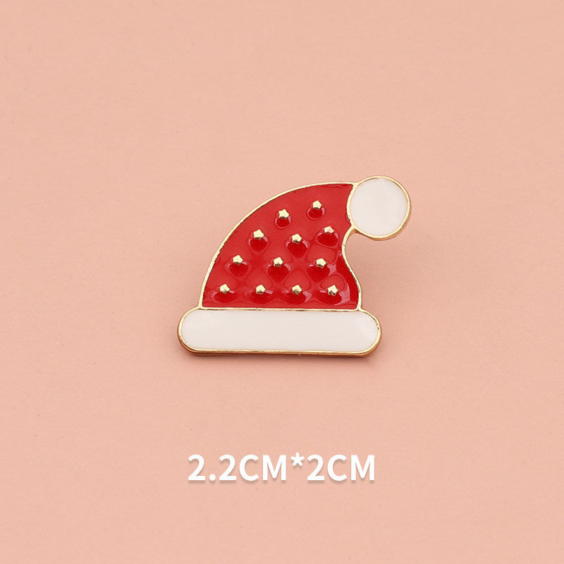 Alloy cute cartoon Santa Claus brooch (Minimo de Compra 2) MYA-WeiD001