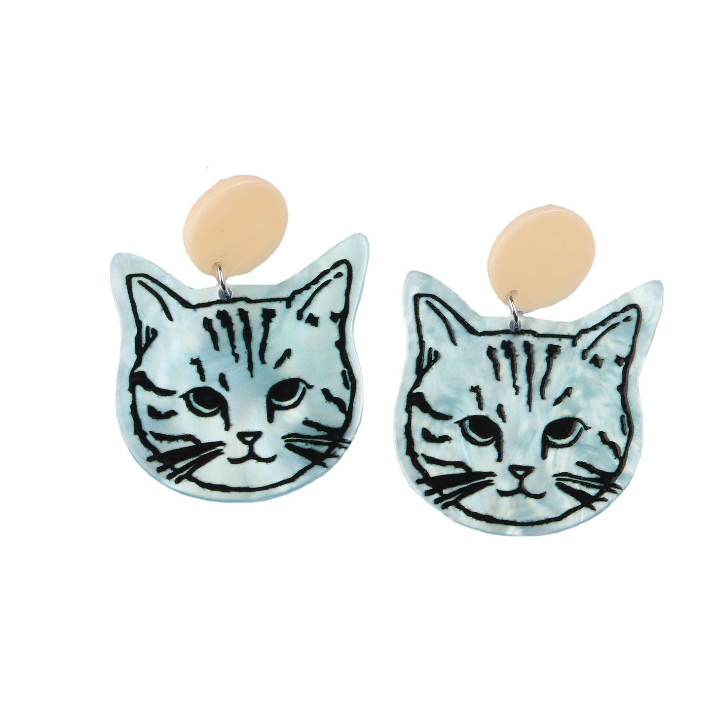 Acrylic cartoon cat earrings (Minimo de Compra 2) MIC-DuA041