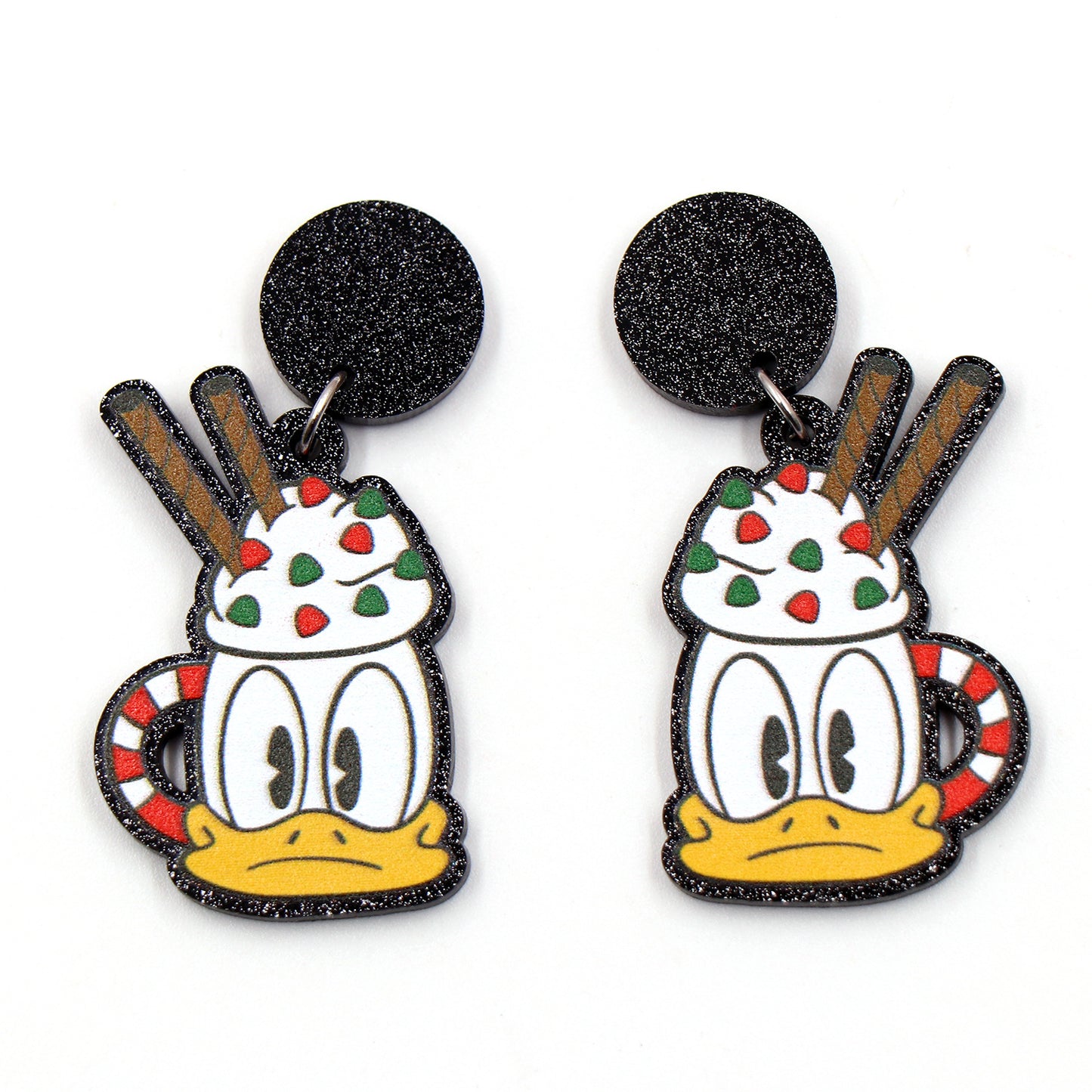 Acrylic Christmas cartoon character earrings (Minimo de compra 5) MIC-XiaoY037