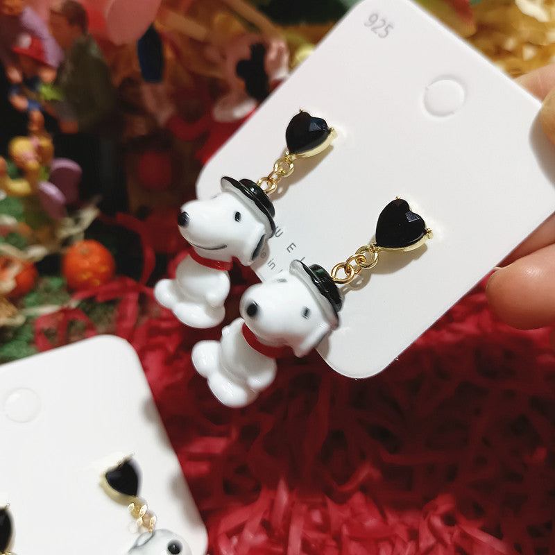 Alloy Nubi Dog Earrings MIC-XingJ088