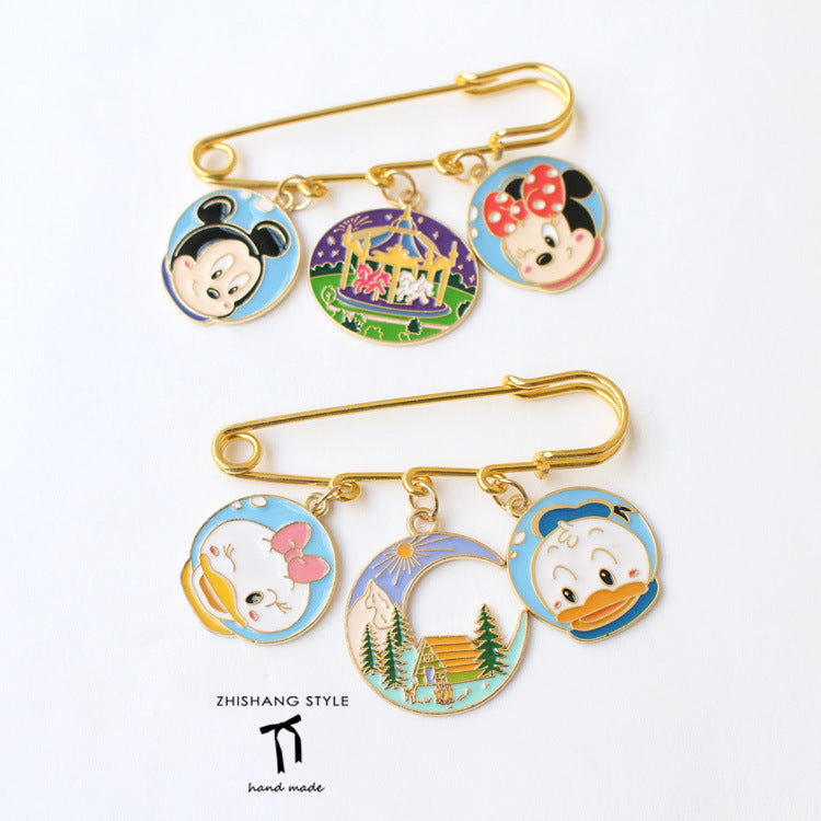 Alloy Japanese cartoon brooch (Minimo de Compra 2) MIC-ShangS014