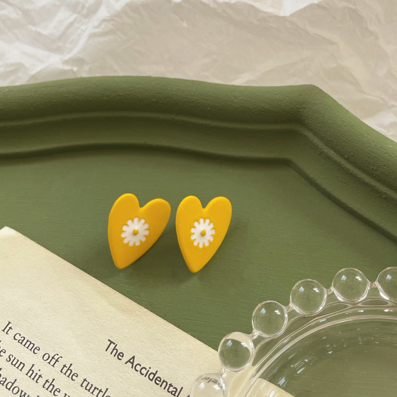 Alloy yellow flower ear clip (Minimo de Compra 2) MIC-ShangY015