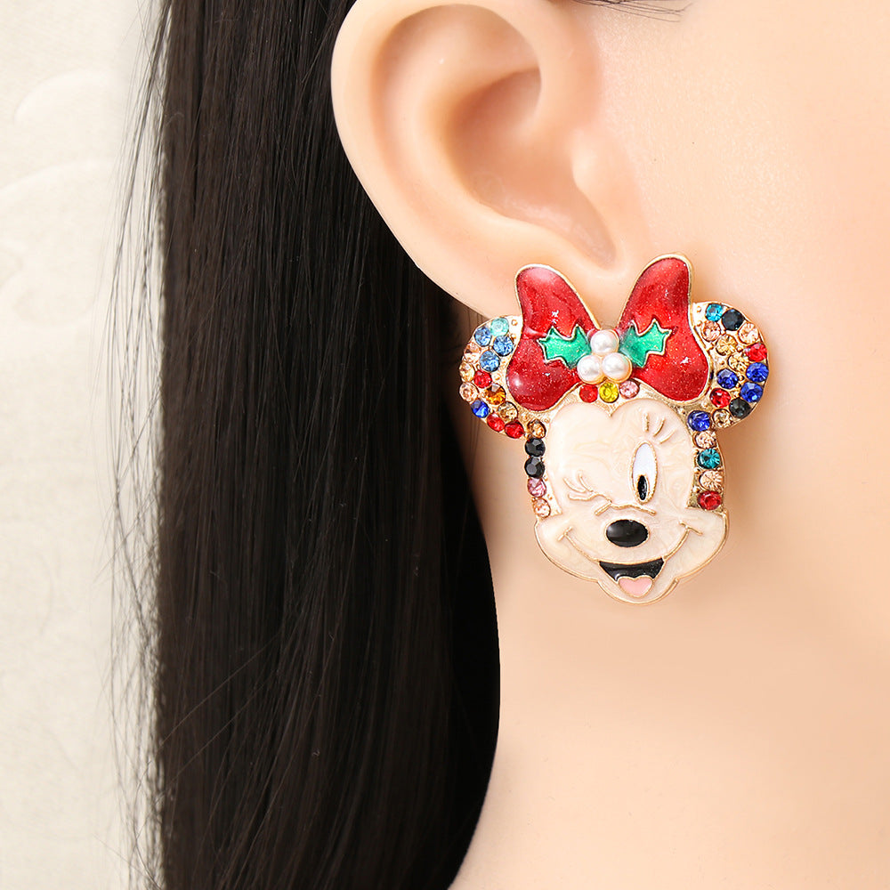 Alloy cartoon cute earrings MIC-JuJ014