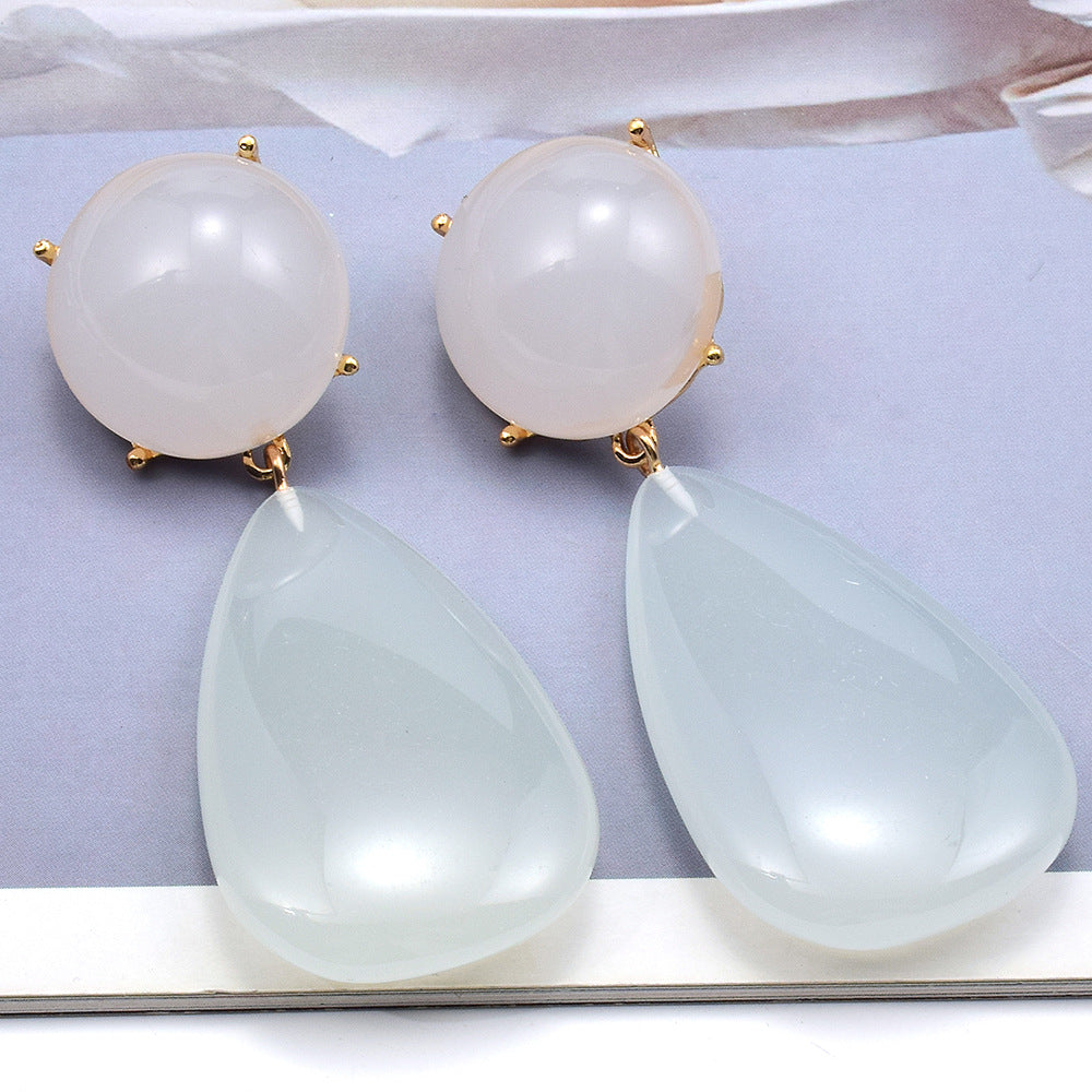 Alloy simple and cute temperament earrings (Minimo de Compra 2) MIC-ShenK002