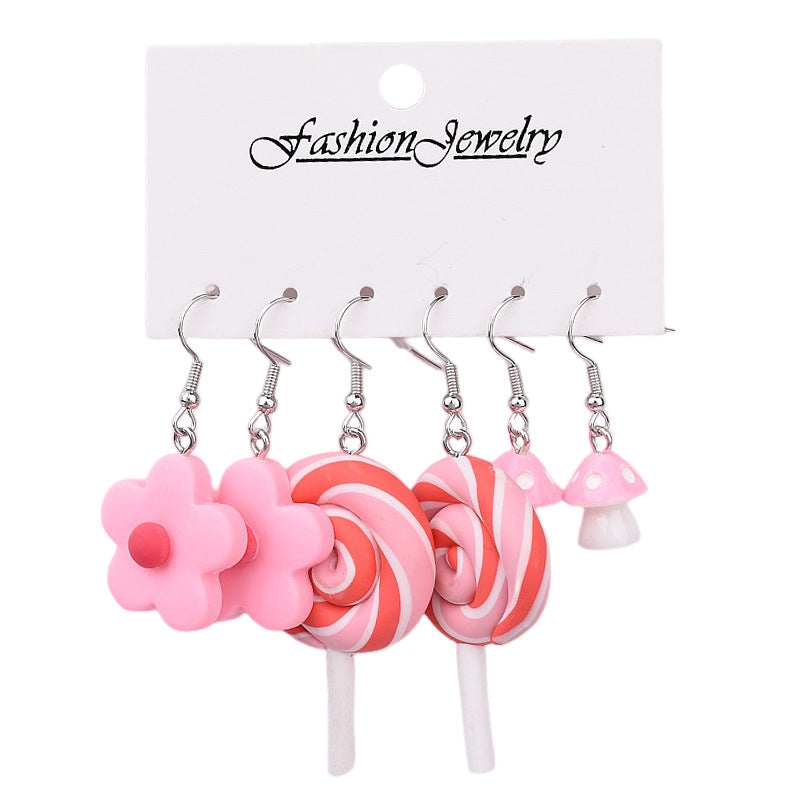 Resin Strawberry Little Yellow Duck Earnails MIC-XunT008