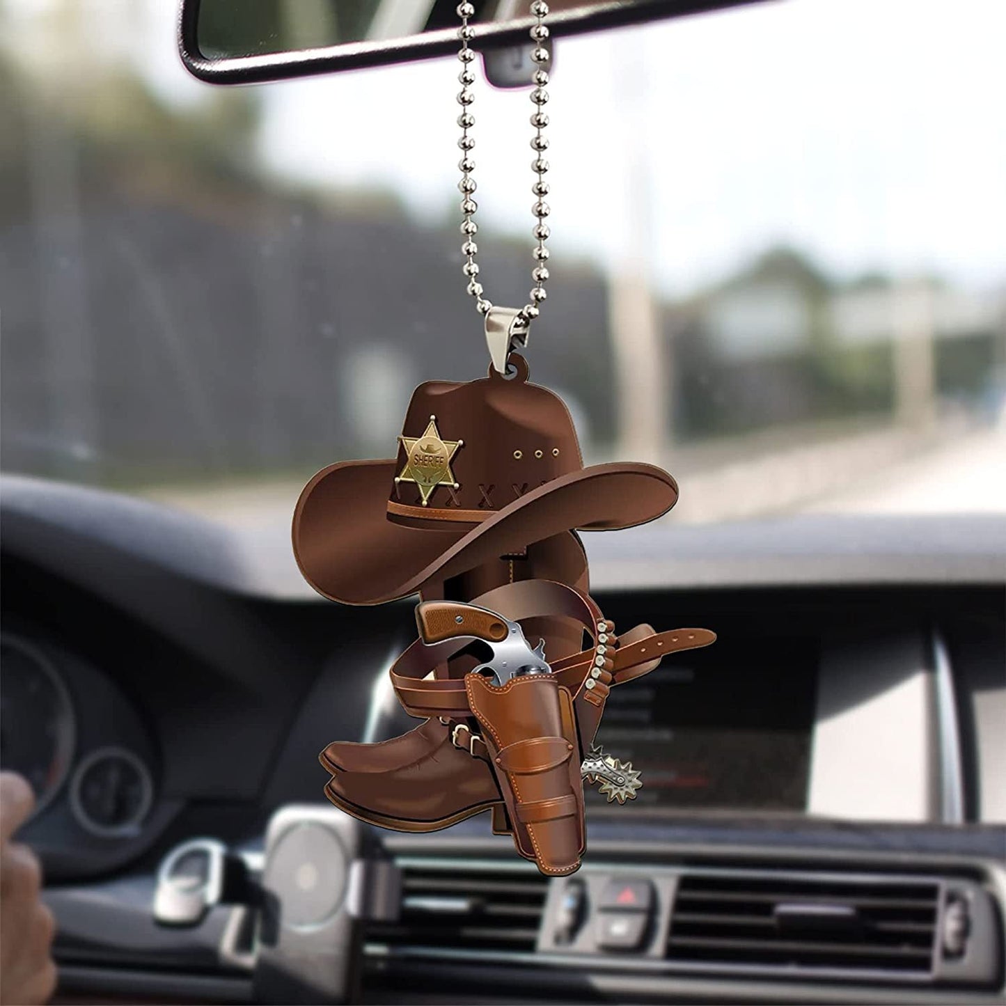 Car MICessories Acrylic Western Cowboy Hat Boots Pendant Minimo de compra 3 MIC-ZanA001