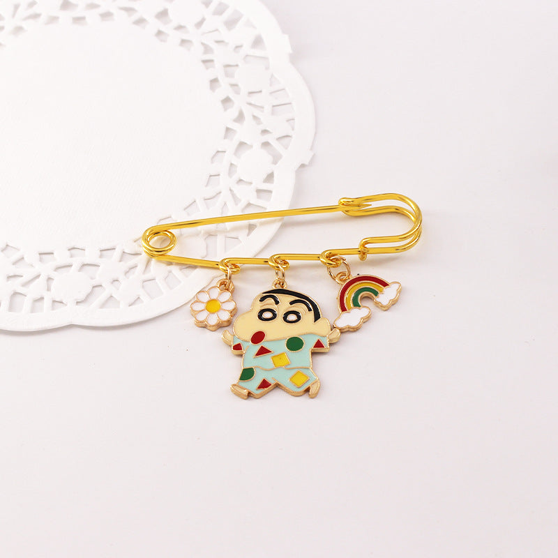 Alloy cartoon crayon small new brooch (Minimo de compra 2) MIC-QiC034