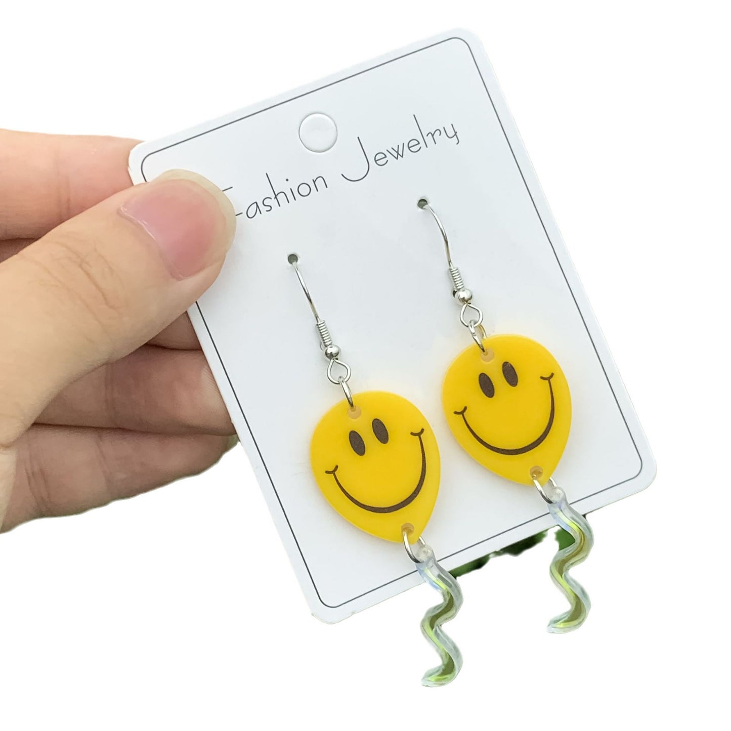 Acrylic New Happy Balloon Earrings (Minimo de compra 2) MIC-ManT027