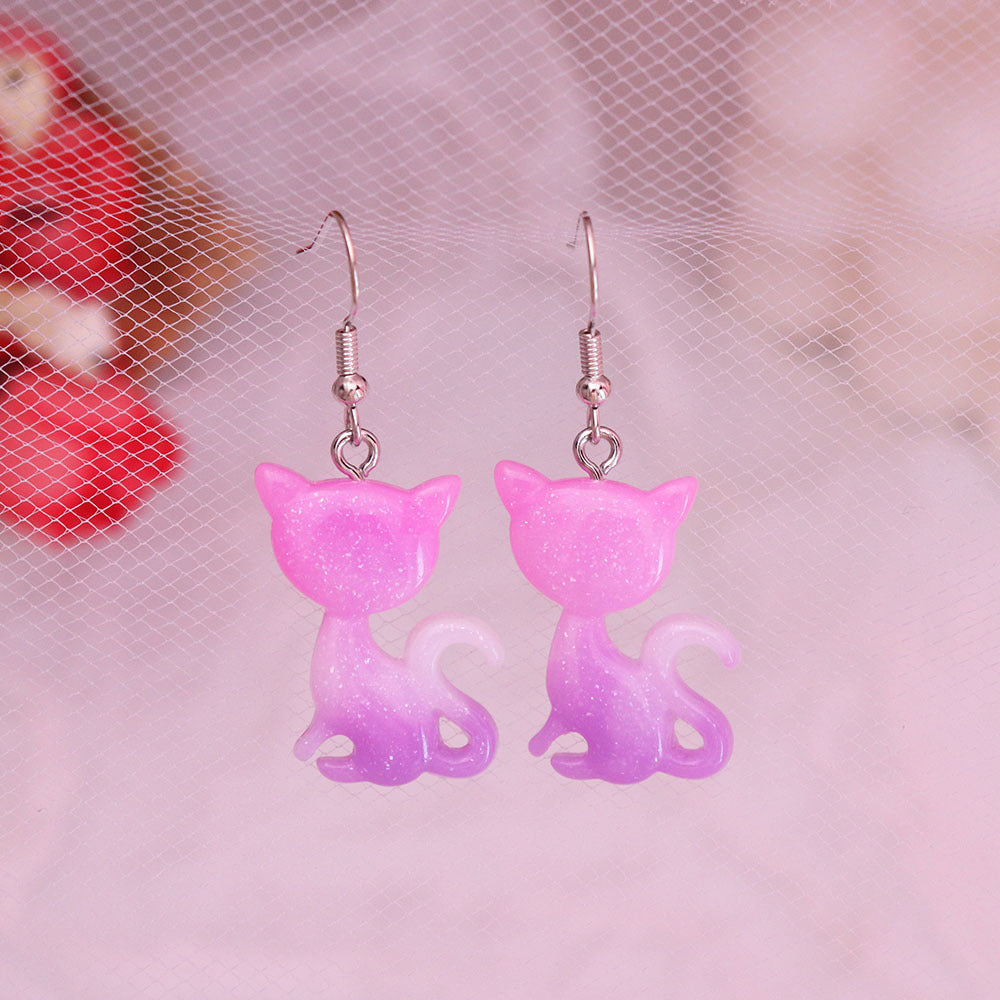 Resin cute cartoon animal earrings MIC-NiQ029