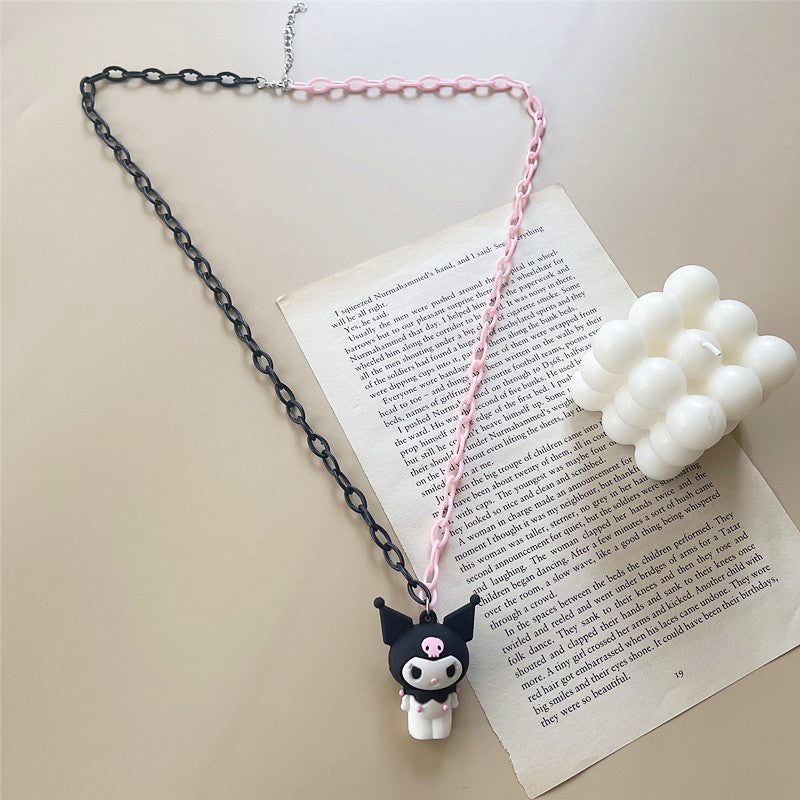 acrylic cartoon character cute necklace shier002