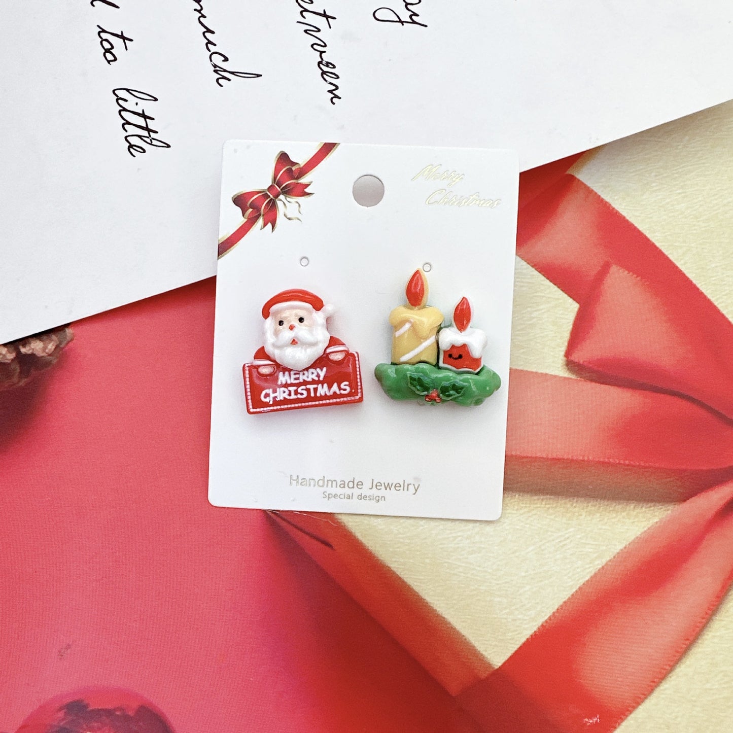 Alloy cartoon Christmas series earrings (Minimo de Compra 2) MIC-QiW009