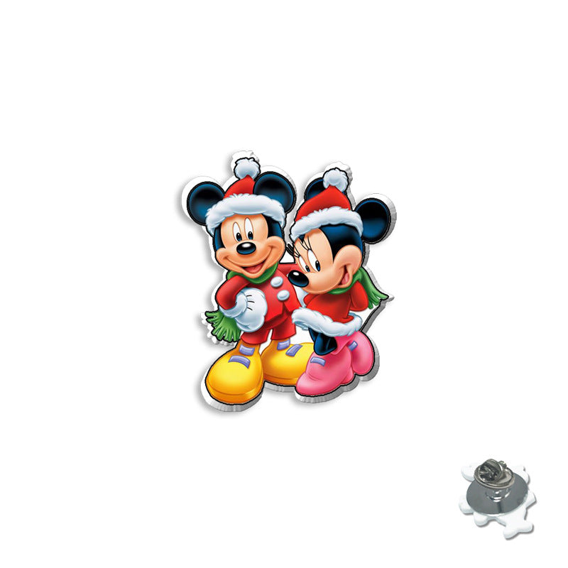 Alloy cartoon Christmas brooch (Minimo de compra 5) MIC-XiangL098