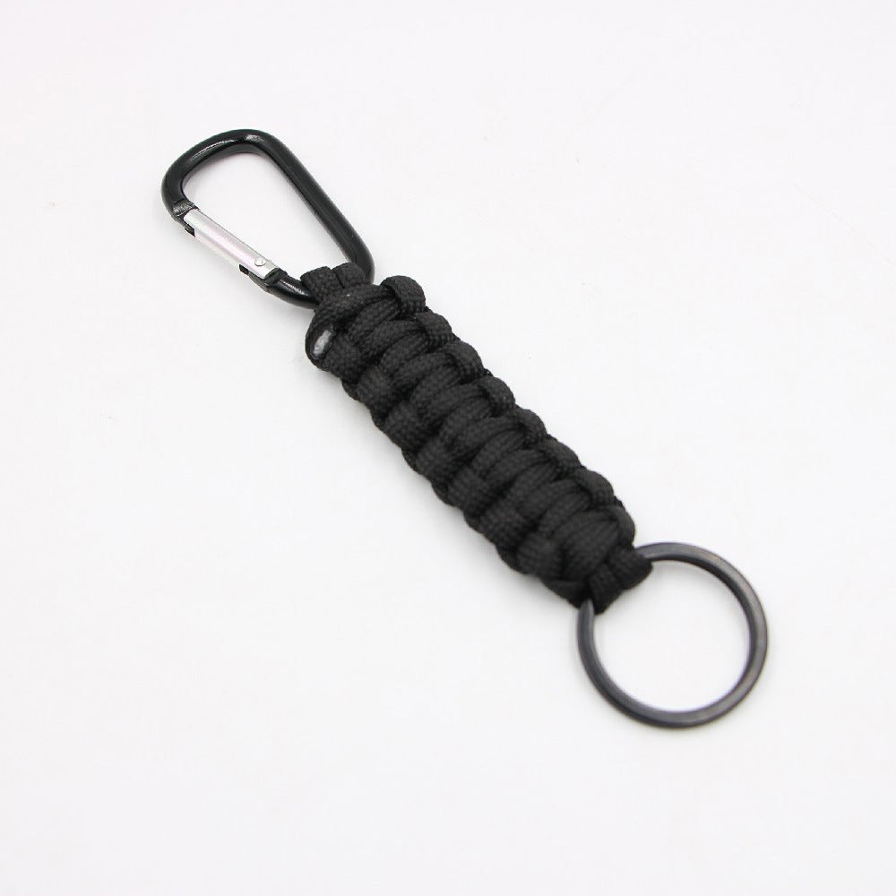 hand woven mountaineering nylon parachute cord keychain Zuge051