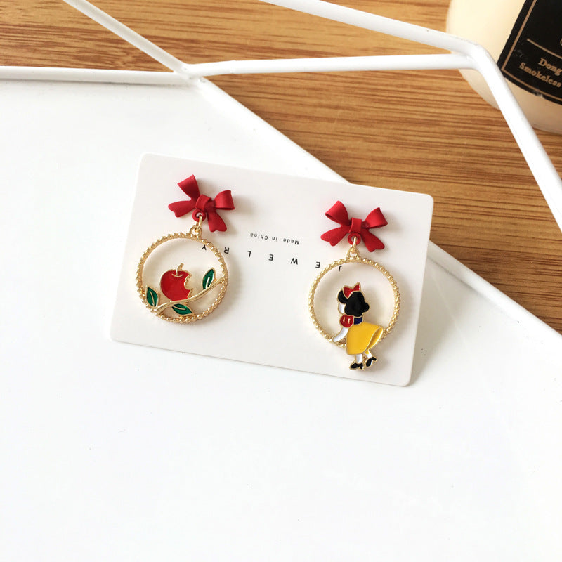 Alloy Cute Escape Princess Earrings (Minimo de compra 2) MIC-YBY030