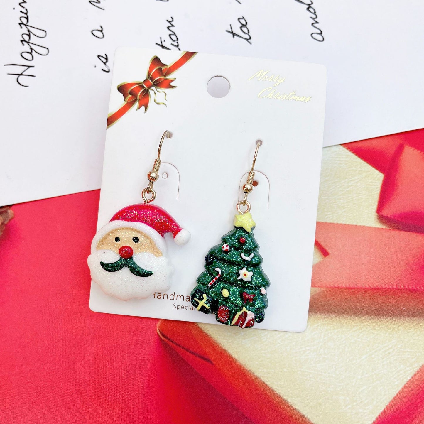 Alloy cartoon Christmas series earrings (Minimo de Compra 2) MYA-QiW012