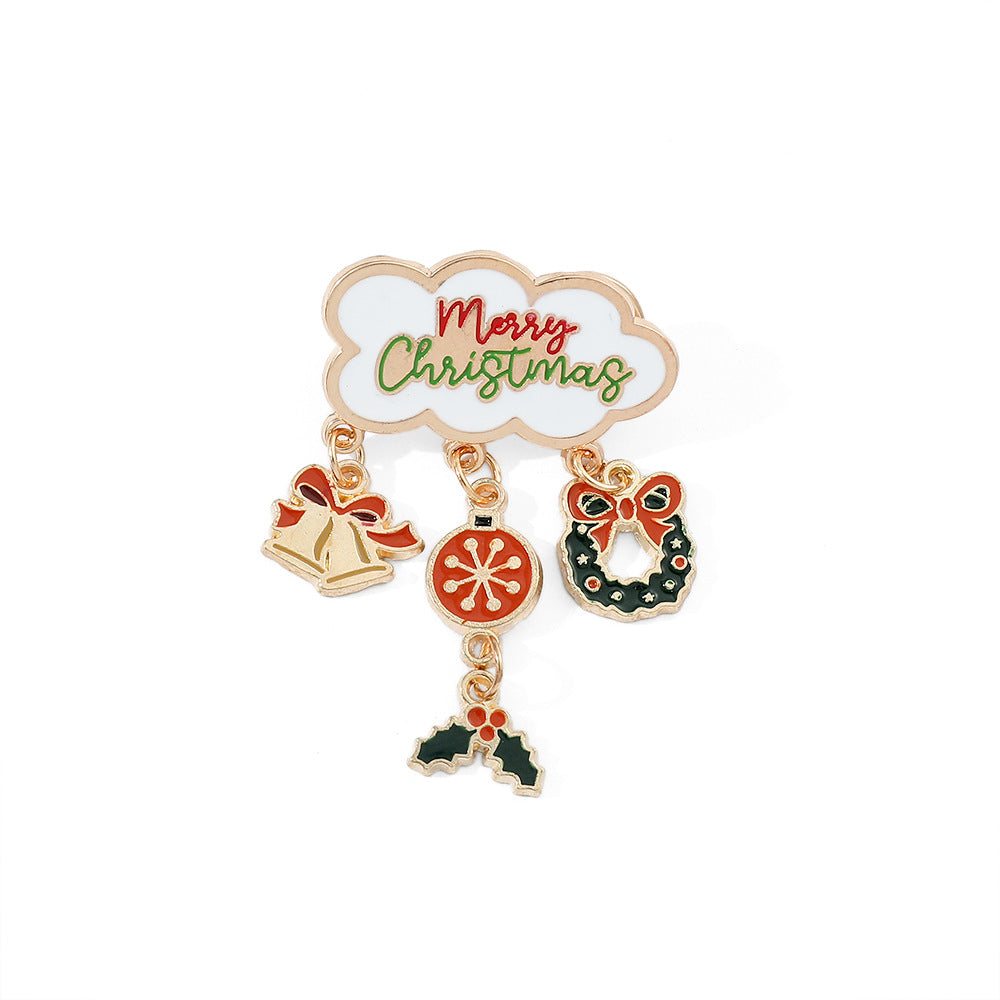 Alloy Christmas creative brooch (Minimo de Compra 2) MIC-HaoY006