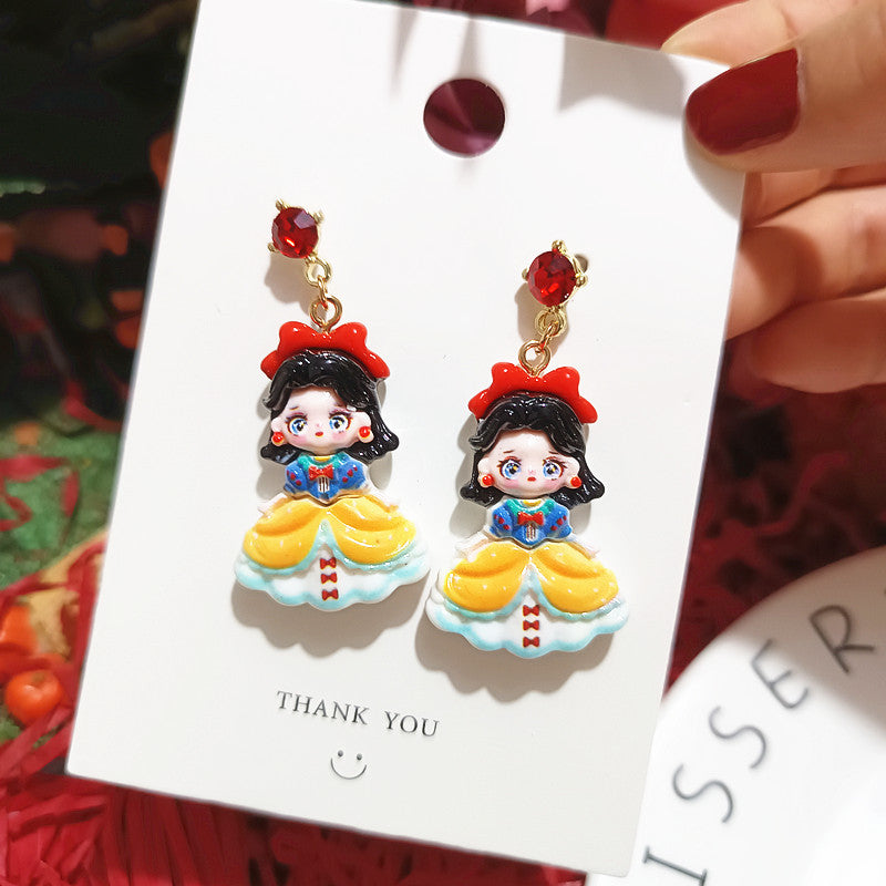 Alloy Cute Fashion Princess Earrings MIC-XingJ086