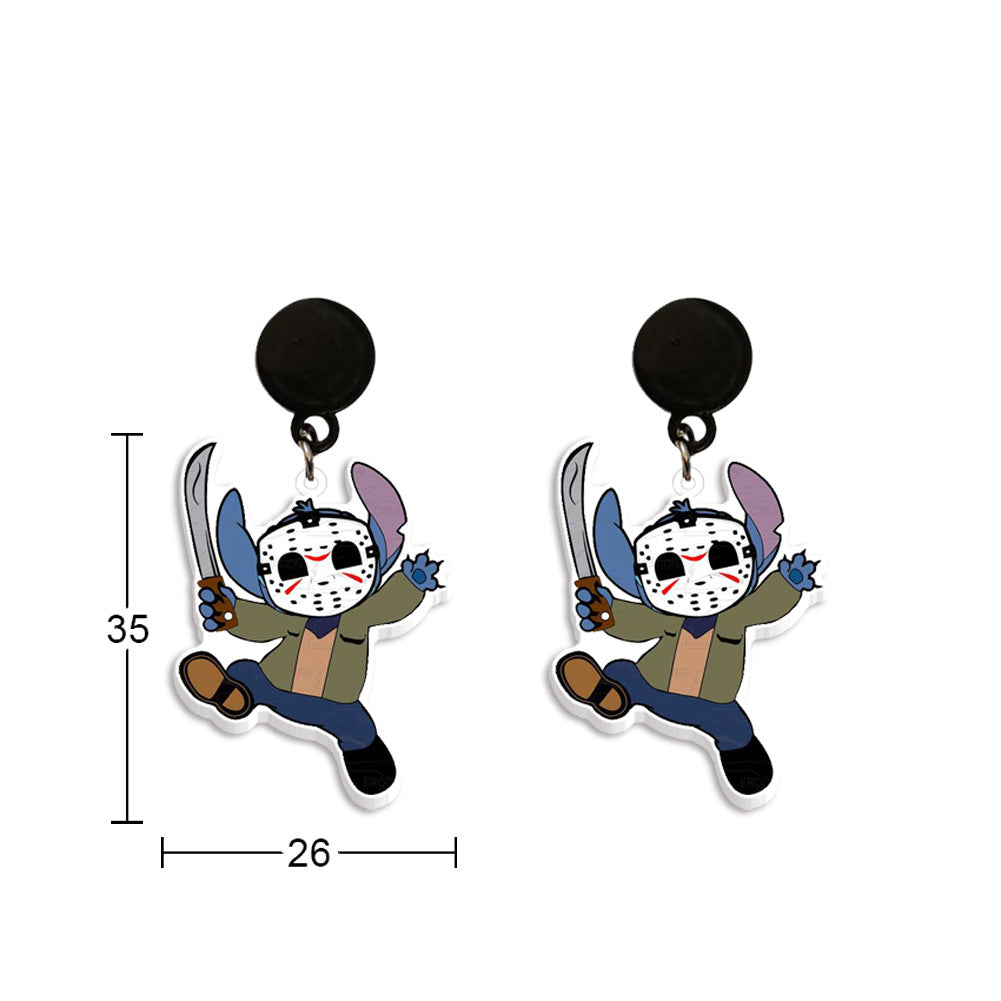 Alloy cartoon cute earrings (Minimo de Compra 2) MYA-ZhaoH001