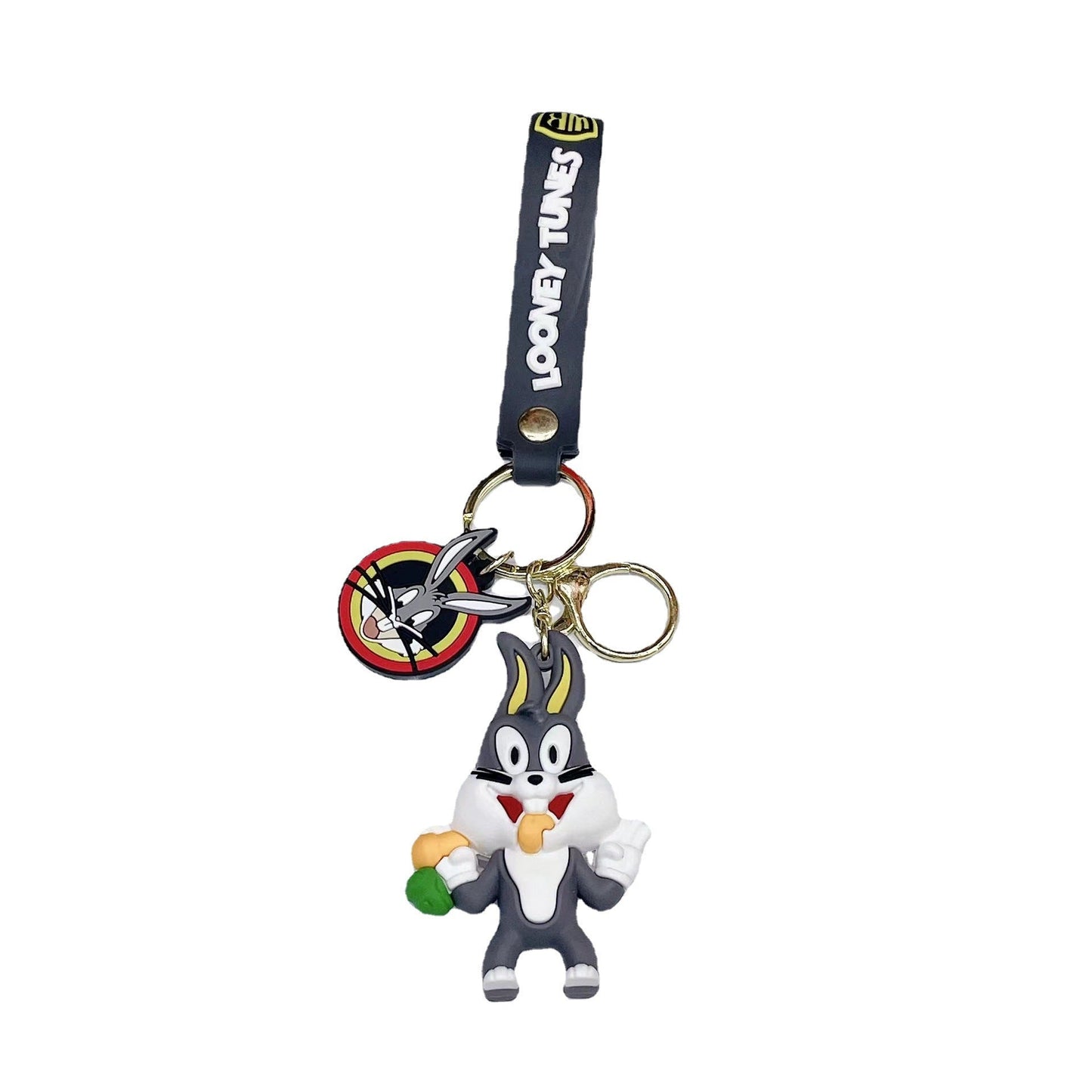 PVC new crooked heart wolf cartoon keychain (Minimo de compra 2）MIC-JuS017