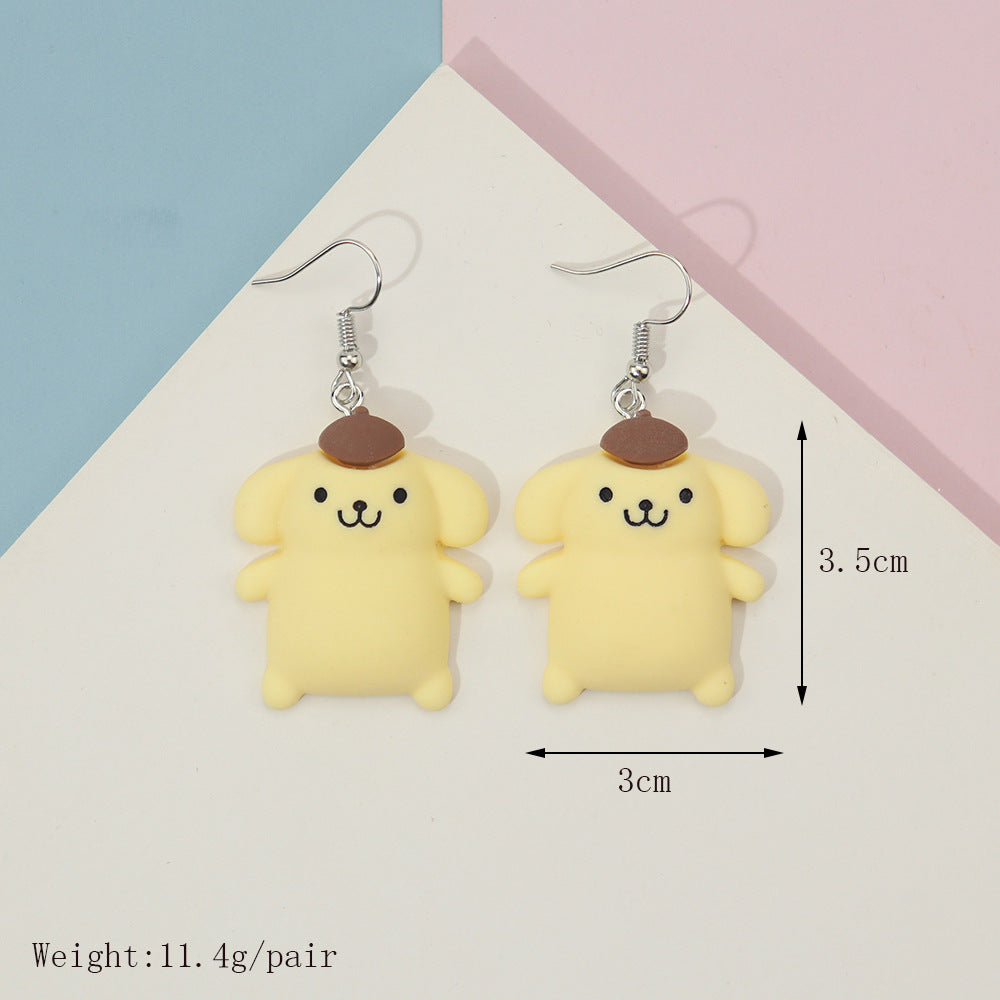 earrings plastic funny cartoon animals Minimo de compra 2 niqing005