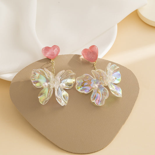 Alloy Love Flower Earrings MIC-ShiQ003