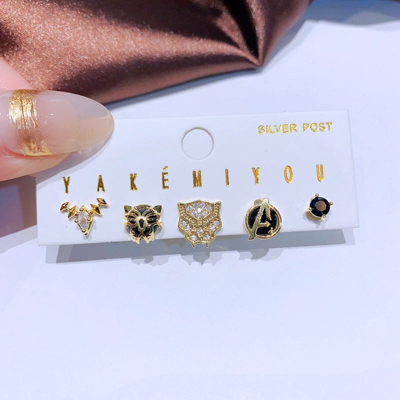 Alloy cute cartoon earrings MIC-MingC032