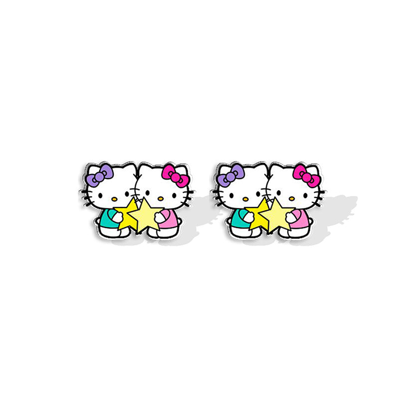 Alloy Cartoon Twelve Constellations Series Earrings (Minimo de compra 5) MIC-XiangL071