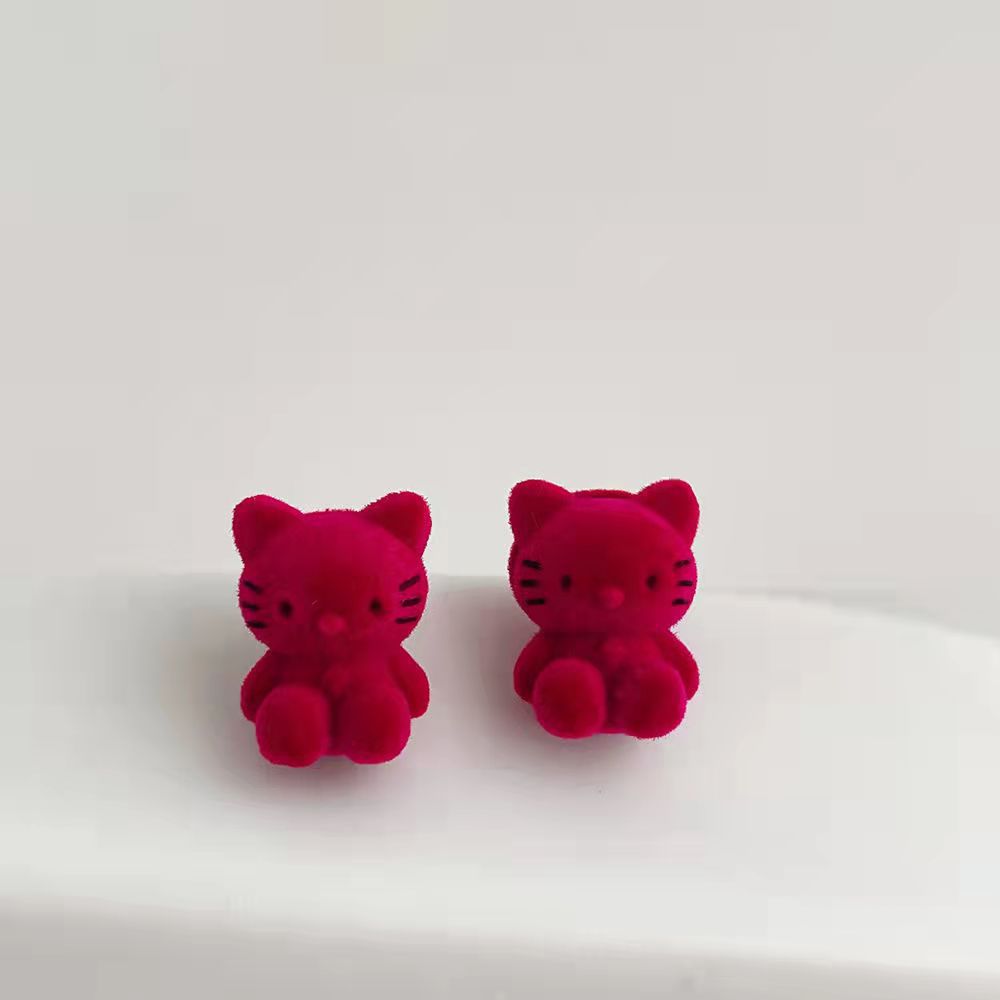 Velvet Cute Cat Earrings MIC-LuH001