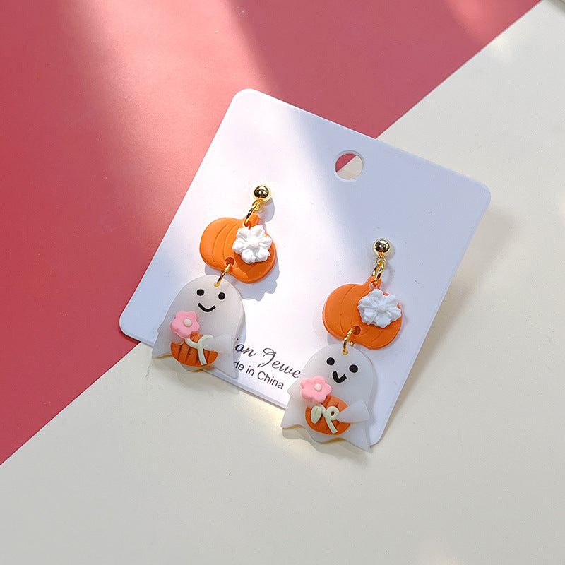 Acrylic New Halloween Collection Earrings PinH006