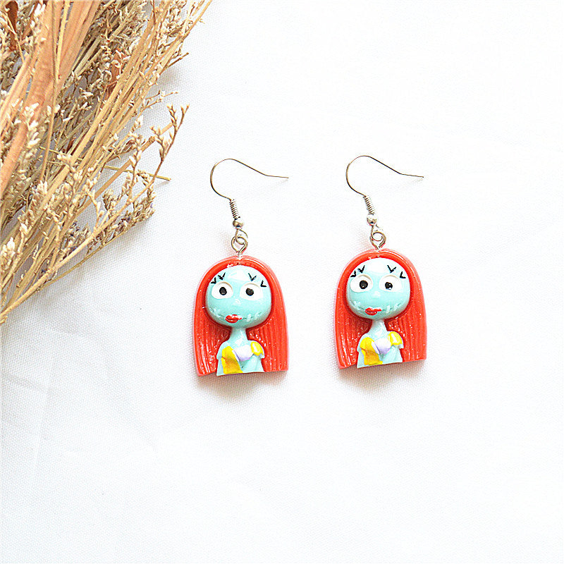 Acrylic Pok é mon Skull Earrings MIC-XieN063