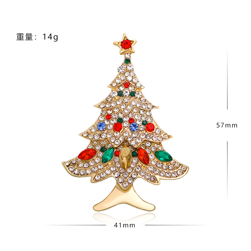 Alloy Snowman Christmas Tree brooch (Minimo de Compra 5) MYA-YiN024