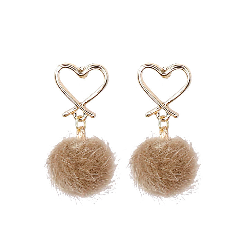 Alloy New Fashion Love Plush Earrings (Minimo de Compra 2) MIC-SBL009