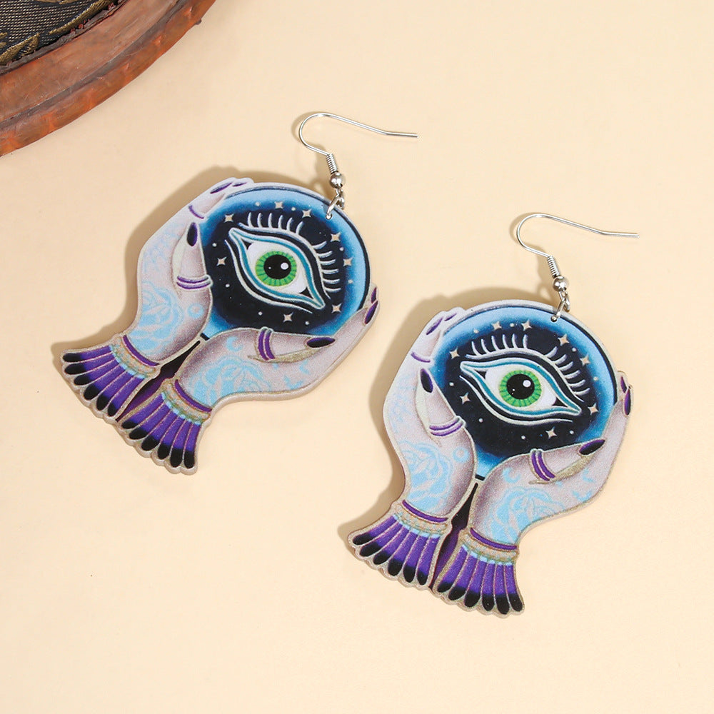 Acrylic New Devil's Eye Earrings (Minimo de compra 5) MIC-ManT035