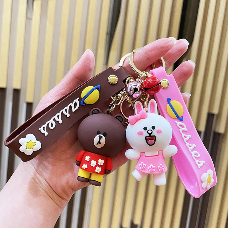 PVC cute teddy bear keychain MIC-FangM001