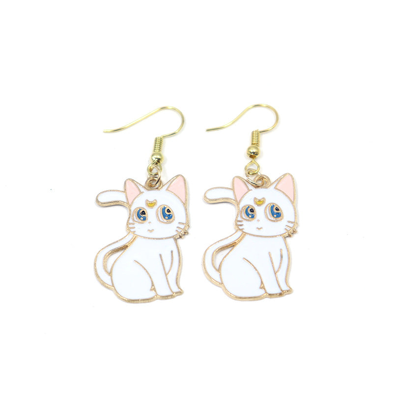 Alloy cartoon beautiful girl warrior earrings (Minimo de Compra 2) MIC-XuXin003