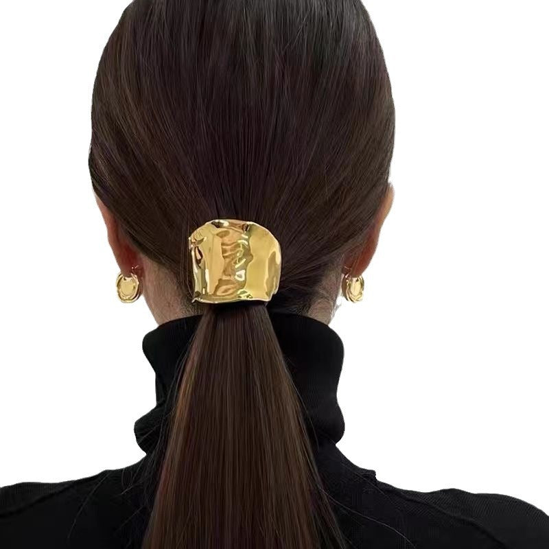 Alloy shiny metal hair clip MIC-JingC001