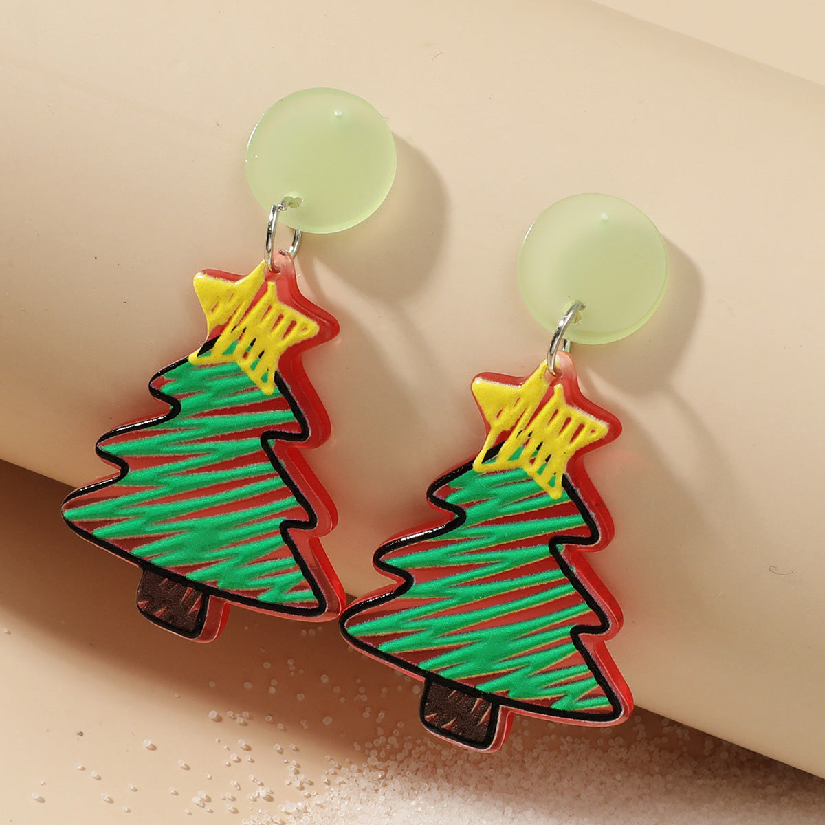 Acrylic New Christmas Series Earrings MIC-JunJ015