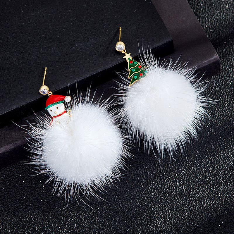 Alloy Christmas series earrings (Minimo de Compra 2) MYA-DuoL010