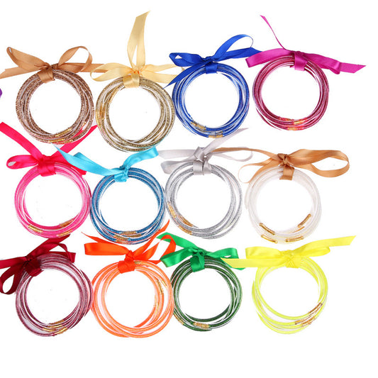 PVC silicone rice bead series bracelet (Minimo de Compra 2) MYA-HuiF008