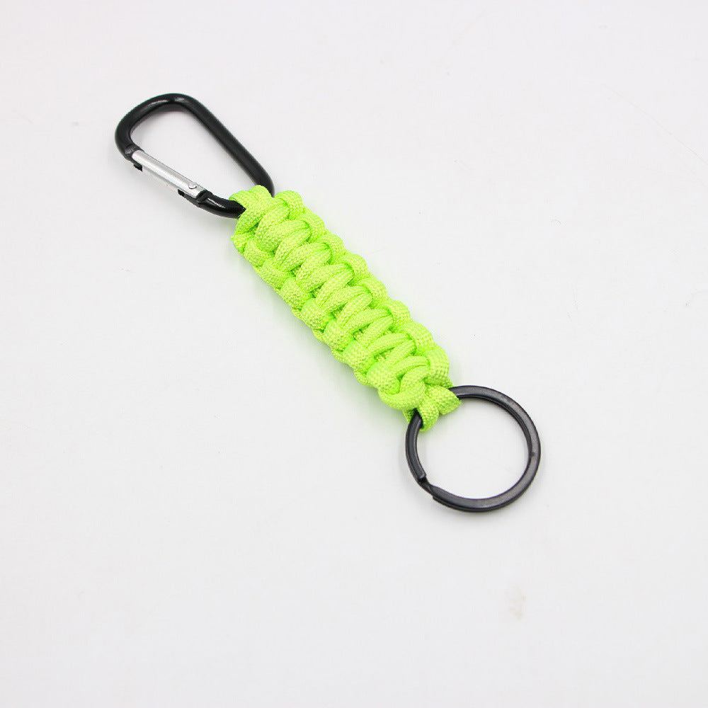 hand woven mountaineering nylon parachute cord keychain Zuge051