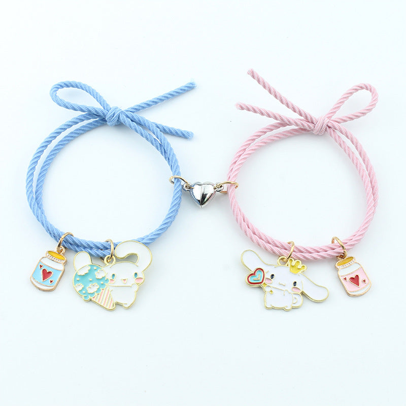 Cartoon couple magnetic cute bracelet BoY002