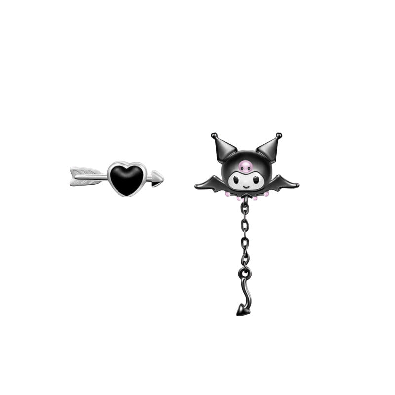 Alloy Cute Oil Dropping Ghost Earrings (Minimo de Compra 3) MIC-HanY020