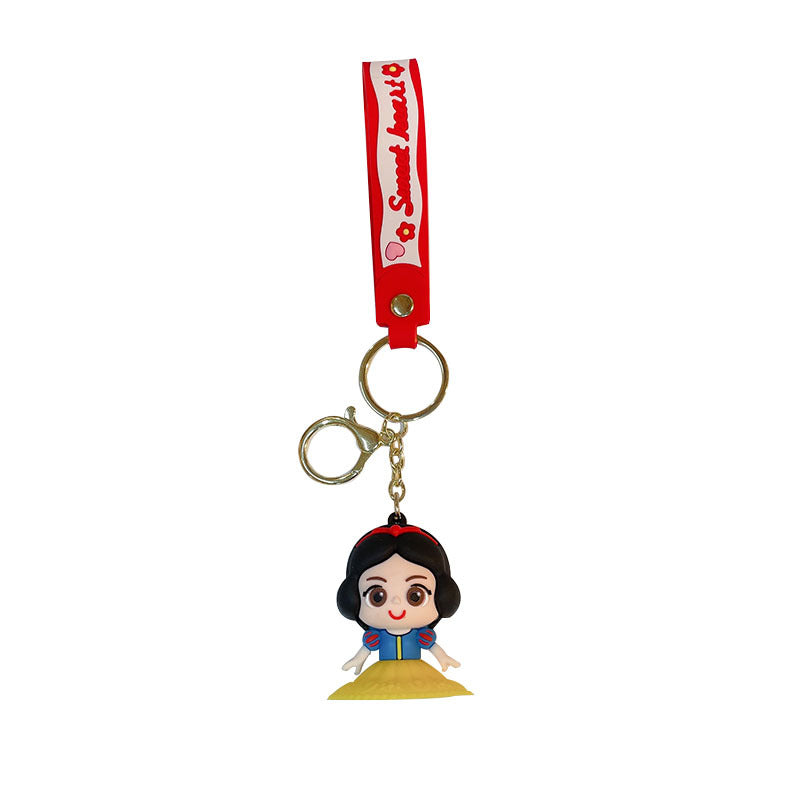 PVC cartoon castle princess keychain MIC-JinG016