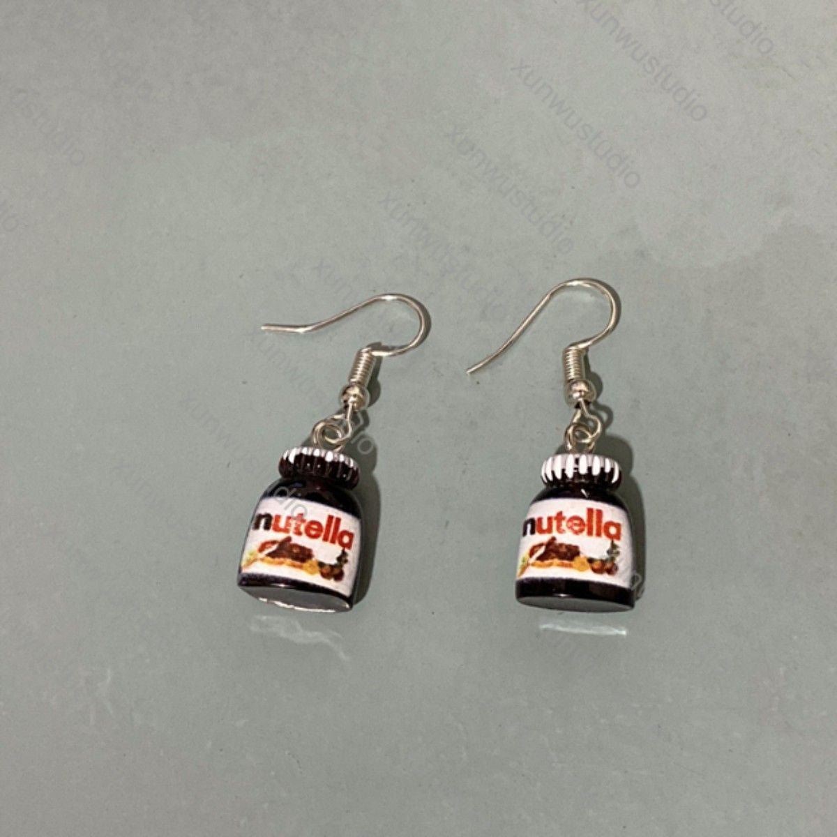 Alloy resin food earrings (Minimo de compra 2） MIC-GenL001