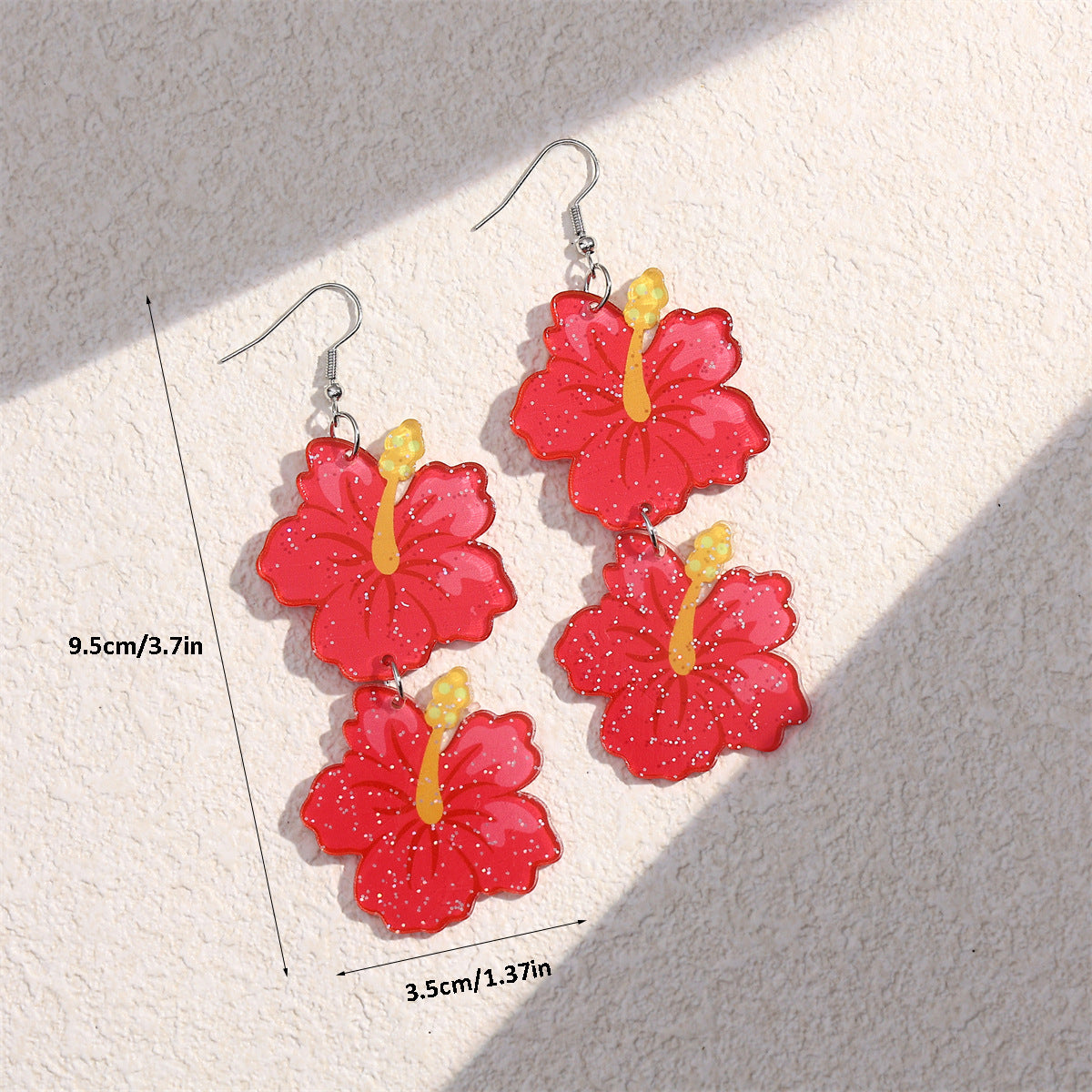 Alloy countryside flower earrings MIC-JiaY012